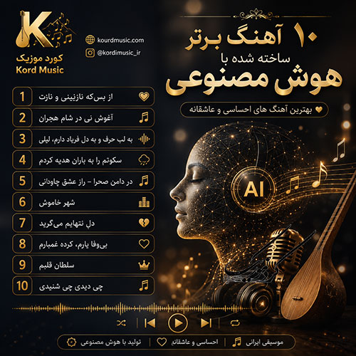 دانلود 10 آهنگ برتر ساخته شده با هوش مصنوعی