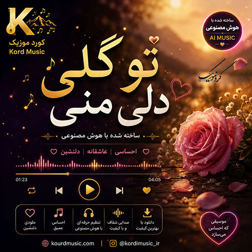 آهنگ تۆ گوڵی دڵی منی با هوش مصنوعی